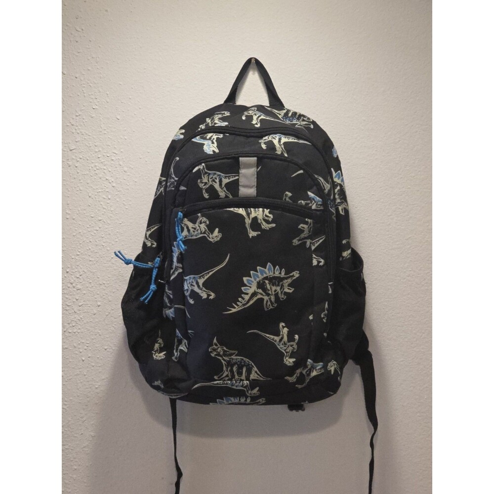 Kids Dinosaur Medium Backpack Black Target Adjustable Straps Camo Lining
